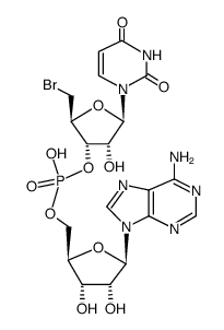 5'-bromo-5'-deoxy-uridylyl-(3'->5')-adenosine Structure