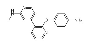 4-(2-(4-aminophenoxy)pyridin-3-yl)-N-methylpyridin-2-amine结构式