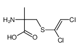 2-amino-3-(1,2-dichloroethenylsulfanyl)-2-methylpropanoic acid结构式