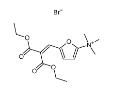 [5-(2,2-Bis-ethoxycarbonyl-vinyl)-furan-2-yl]-trimethyl-ammonium; bromide Structure