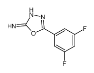 5-(3,5-Difluorophenyl)-1,3,4-oxadiazol-2-amine结构式