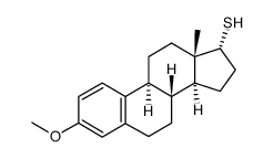 3-methoxy-estra-1,3,5(10)-triene-17α-thiol Structure