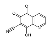 8-hydroxy-5,6-dioxoquinoline-7-carbonitrile Structure