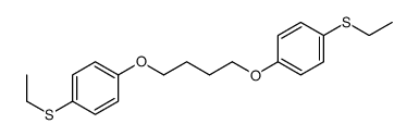 1-ethylsulfanyl-4-[4-(4-ethylsulfanylphenoxy)butoxy]benzene结构式