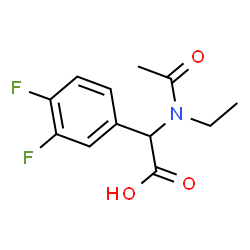 [acetyl(ethyl)amino](3,4-difluorophenyl)acetic acid Structure