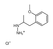 [1-(2-methoxyphenyl)propan-2-ylamino]azanium chloride结构式