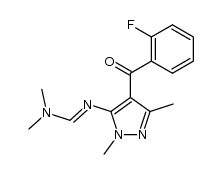 [5-[[(dimethylamino)methylene]amino]-1,3-dimethyl-1H-pyrazol-4-yl](2-fluorophenyl)methanone Structure