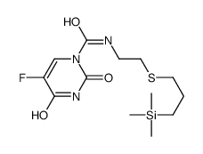 5-fluoro-2,4-dioxo-N-[2-(3-trimethylsilylpropylsulfanyl)ethyl]pyrimidine-1-carboxamide结构式