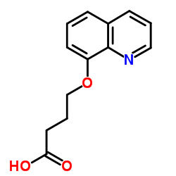 4-(8-Quinolinyloxy)butanoic acid Structure