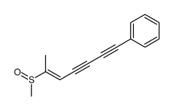 6-methylsulfinylhept-5-en-1,3-diynylbenzene结构式