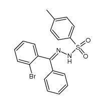 N'-((2-bromophenyl)(phenyl)methylene)-4-methylbenzenesulfonohydrazide结构式