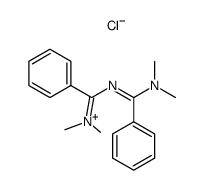 ({[1-Dimethylamino-1-phenyl-meth-(E)-ylidene]-amino}-phenyl-methylene)-dimethyl-ammonium; chloride Structure