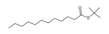 tert-butyl thiolaurate Structure