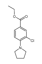 ethyl 3-chloro-4-(1-pyrrolidinyl)benzoate Structure