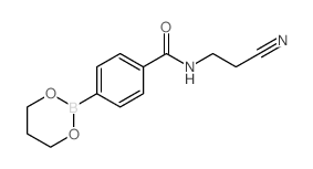N-(2-Cyanoethyl)-4-(1,3,2-dioxaborinan-2-yl)benzamide structure