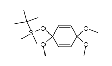 tert-butyldimethyl((1,4,4-trimethoxycyclohexa-2,5-dien-1-yl)oxy)silane结构式