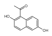 1-乙酰基-2,6-二羟基萘结构式