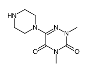 2,4-dimethyl-6-piperazin-1-yl-2H-[1,2,4]triazine-3,5-dione Structure