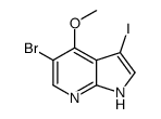 5-Bromo-3-iodo-4-methoxy-1H-pyrrolo[2,3-b]pyridine Structure