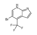 5-Bromo-4-(trifluoromethyl)-1H-pyrrolo[2,3-b]pyridine Structure