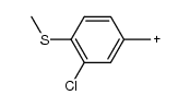 (3-chloro-4-(methylthio)phenyl)methylium Structure