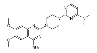 2-[4-(4-Dimethylamino-pyrimidin-2-yl)-piperazin-1-yl]-6,7-dimethoxy-quinazolin-4-ylamine结构式