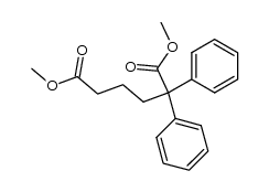 DIMETHYL 2,2-DIPHENYLHEXANEDIOATE Structure
