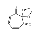 2,2-dimethoxycyclohepta-4,6-diene-1,3-dione Structure