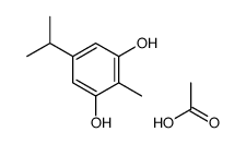 acetic acid,2-methyl-5-propan-2-ylbenzene-1,3-diol结构式