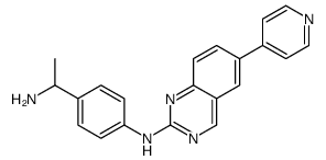 N-(4-(1-AMINOETHYL)PHENYL)-6-(PYRIDIN-4-YL)QUINAZOLIN-2-AMINE structure