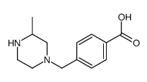 4-[(3-methylpiperazin-1-yl)methyl]benzoic acid结构式