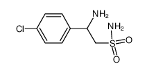 2-amino-2-(4-chlorophenyl)ethanesulfonamide结构式