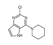 2-chloro-4-piperidin-1-yl-5H-pyrrolo[3,2-d]pyrimidine Structure