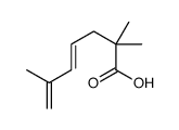 2,2,6-trimethylhepta-4,6-dienoic acid Structure