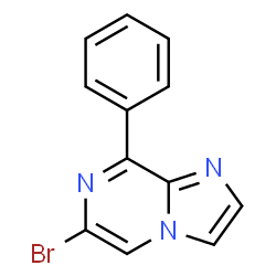 6-溴-8-苯基咪唑并[1,2-a]吡嗪结构式