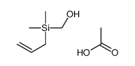 acetic acid,[dimethyl(prop-2-enyl)silyl]methanol结构式