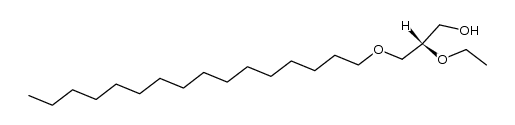 1-hexadecyl-2-ethyl-sn--glycerol结构式