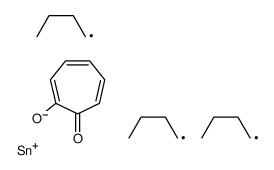 2-tributylstannyloxycyclohepta-2,4,6-trien-1-one结构式