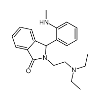 2-[2-(diethylamino)ethyl]-3-[2-(methylamino)phenyl]-3H-isoindol-1-one结构式