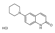 6-piperidin-1-yl-1H-quinolin-2-one,hydrochloride Structure