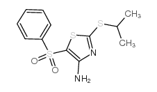 4-AMINO-2-ISOPROPYLTHIO-5-(PHENYLSULFONYL)THIAZOLE picture