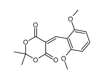 5-(2,6-dimethoxybenzylidene)-2,2-dimethyl-1,3-dioxane-4,6-dione Structure