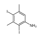 2,4-diiodo-3,5-dimethylaniline structure