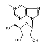 1-methylpurinium ribonucleoside cation Structure
