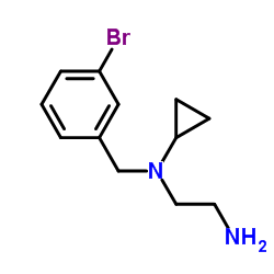 N-(3-Bromobenzyl)-N-cyclopropyl-1,2-ethanediamine结构式