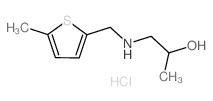 1-[(5-Methyl-thiophen-2-ylmethyl)-amino]-propan-2-ol hydrochloride结构式