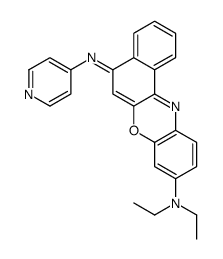 N,N-diethyl-5-pyridin-4-yliminobenzo[a]phenoxazin-9-amine Structure