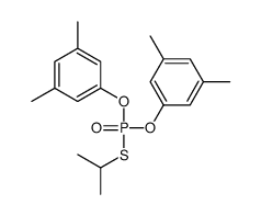 1-[(3,5-dimethylphenoxy)-propan-2-ylsulfanylphosphoryl]oxy-3,5-dimethylbenzene结构式