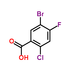 5-Bromo-2-chloro-4-fluorobenzoic acid Structure