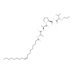 oleoylalanyl-alanyl-prolyl-N-propylvalinamide结构式